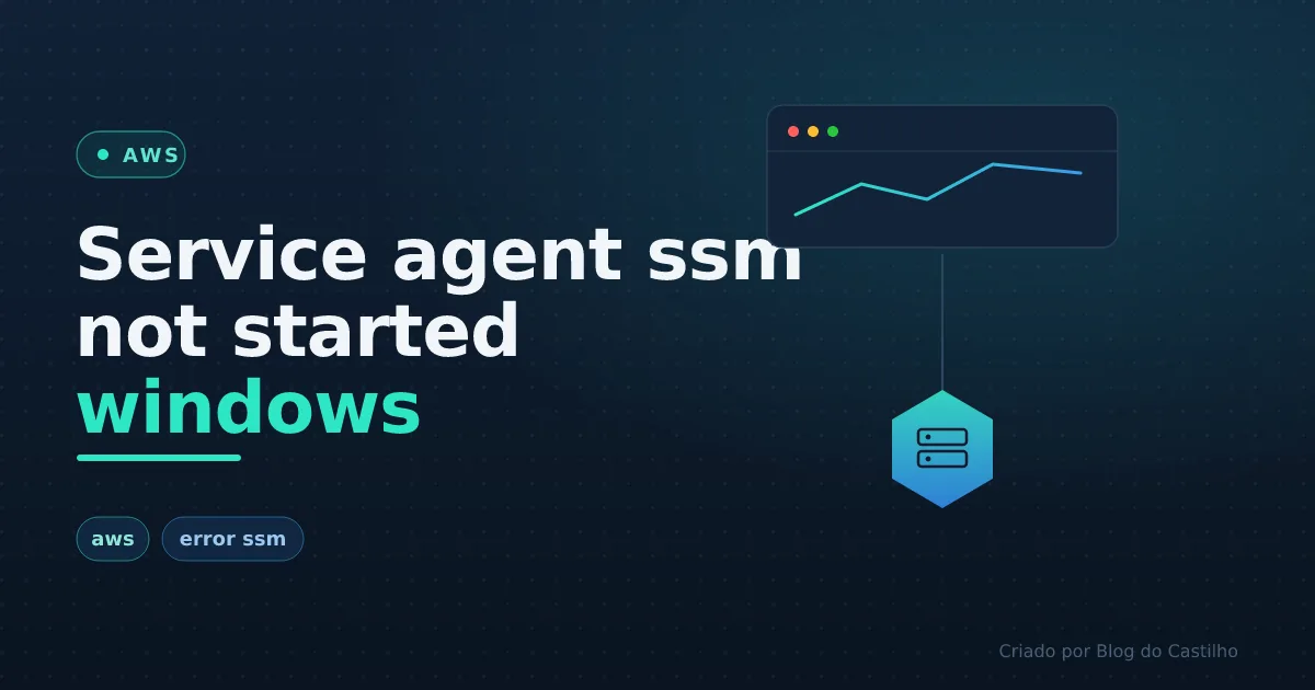 Service agent ssm not started windows