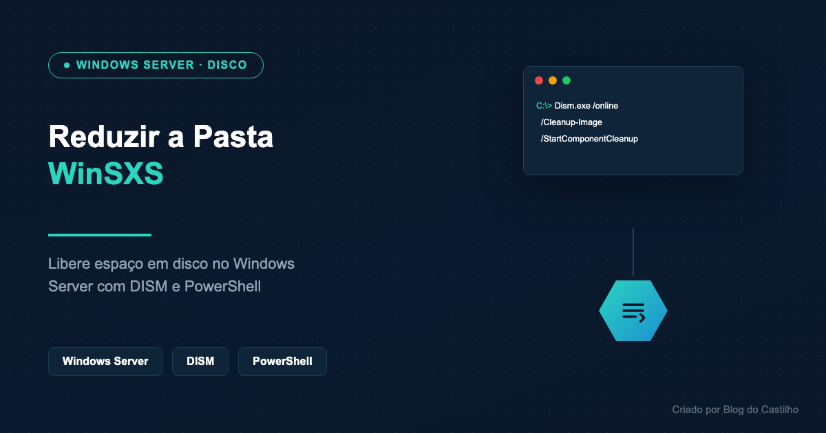 Reduzir a pasta WinSXS no Windows Server