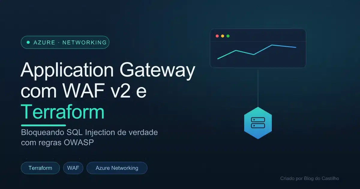 Application Gateway com WAF v2 e Terraform: Bloqueando Ataques de Verdade
