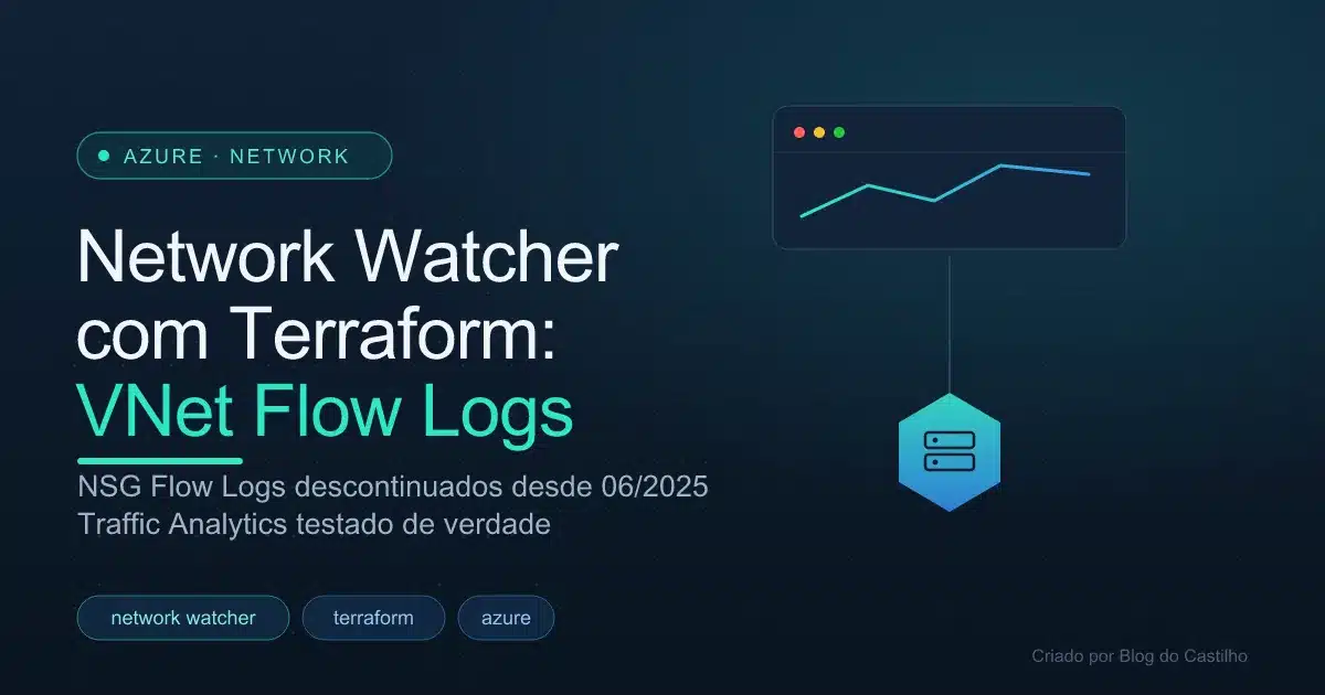 Network Watcher com Terraform: VNet Flow Logs e Traffic Analytics no Azure