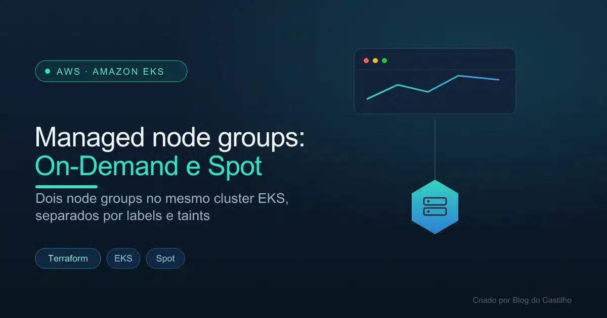 Managed node groups On-Demand e Spot no EKS